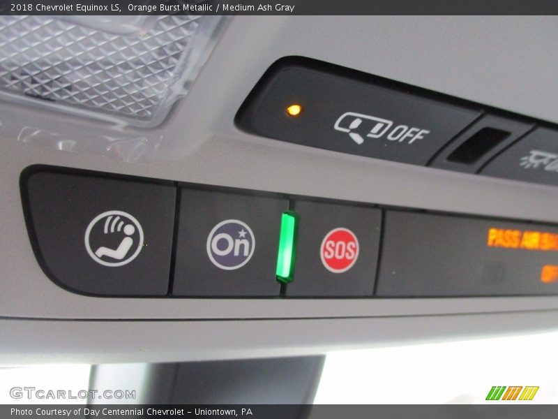 Orange Burst Metallic / Medium Ash Gray 2018 Chevrolet Equinox LS