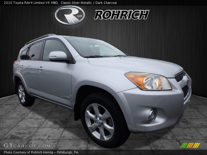 Classic Silver Metallic / Dark Charcoal 2010 Toyota RAV4 Limited V6 4WD