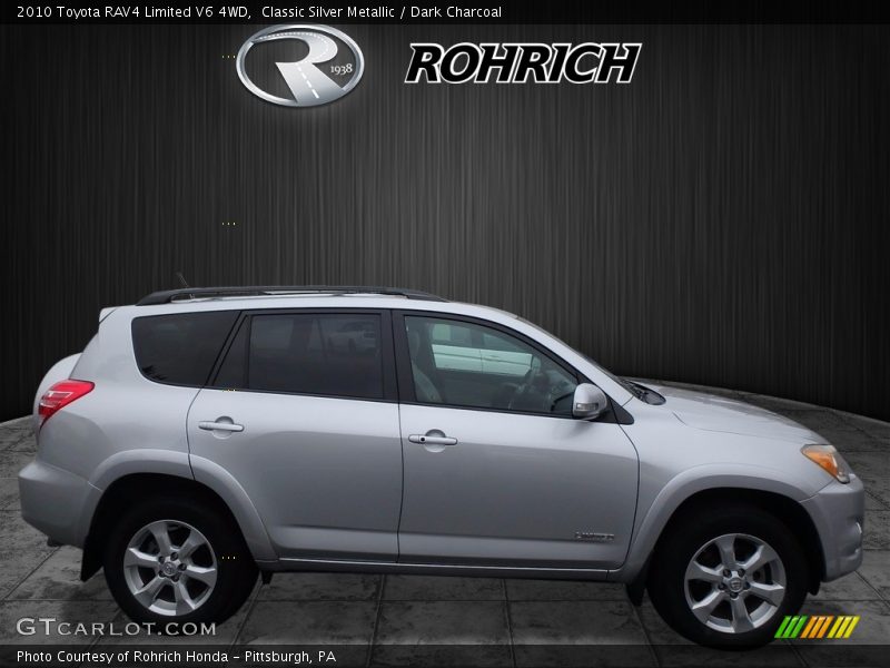 Classic Silver Metallic / Dark Charcoal 2010 Toyota RAV4 Limited V6 4WD