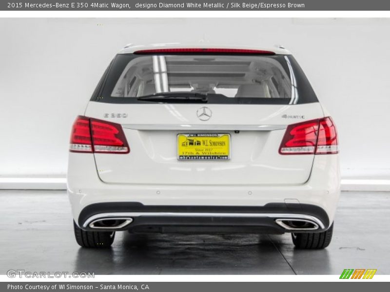 designo Diamond White Metallic / Silk Beige/Espresso Brown 2015 Mercedes-Benz E 350 4Matic Wagon