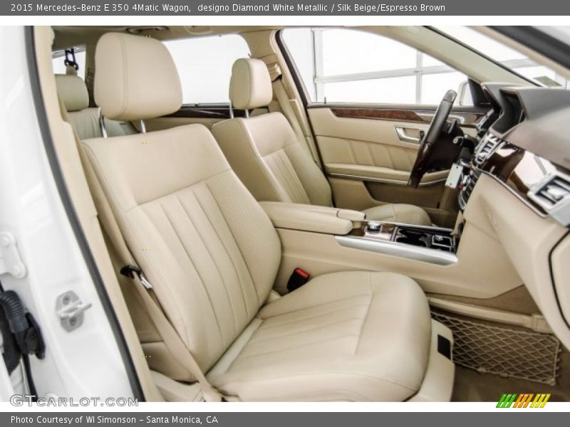 designo Diamond White Metallic / Silk Beige/Espresso Brown 2015 Mercedes-Benz E 350 4Matic Wagon