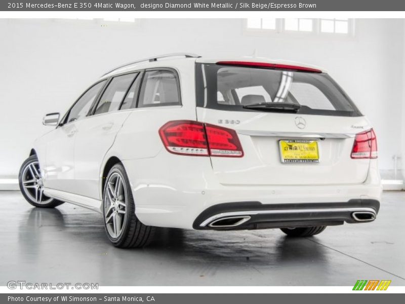 designo Diamond White Metallic / Silk Beige/Espresso Brown 2015 Mercedes-Benz E 350 4Matic Wagon