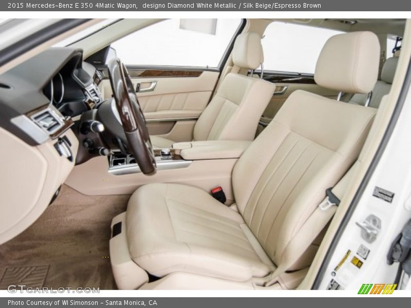 designo Diamond White Metallic / Silk Beige/Espresso Brown 2015 Mercedes-Benz E 350 4Matic Wagon