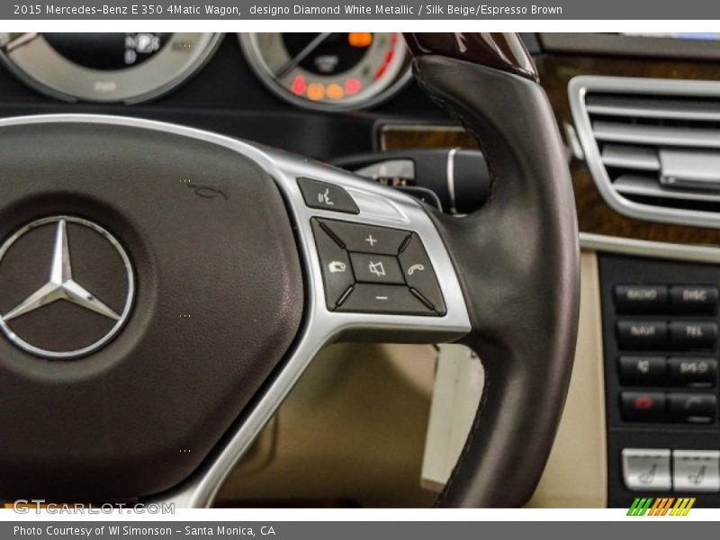 designo Diamond White Metallic / Silk Beige/Espresso Brown 2015 Mercedes-Benz E 350 4Matic Wagon