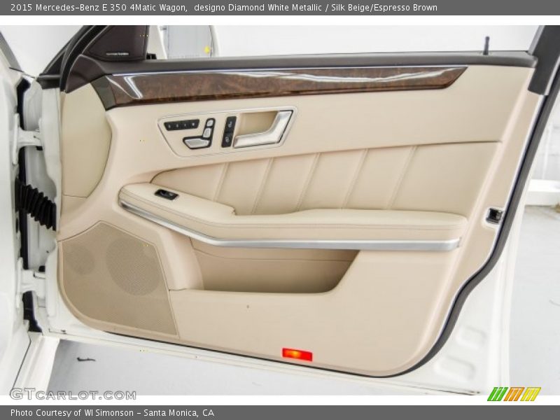 designo Diamond White Metallic / Silk Beige/Espresso Brown 2015 Mercedes-Benz E 350 4Matic Wagon