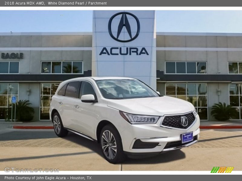 White Diamond Pearl / Parchment 2018 Acura MDX AWD