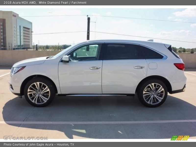 White Diamond Pearl / Parchment 2018 Acura MDX AWD