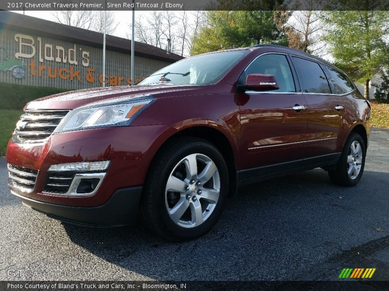 Siren Red Tintcoat / Ebony 2017 Chevrolet Traverse Premier