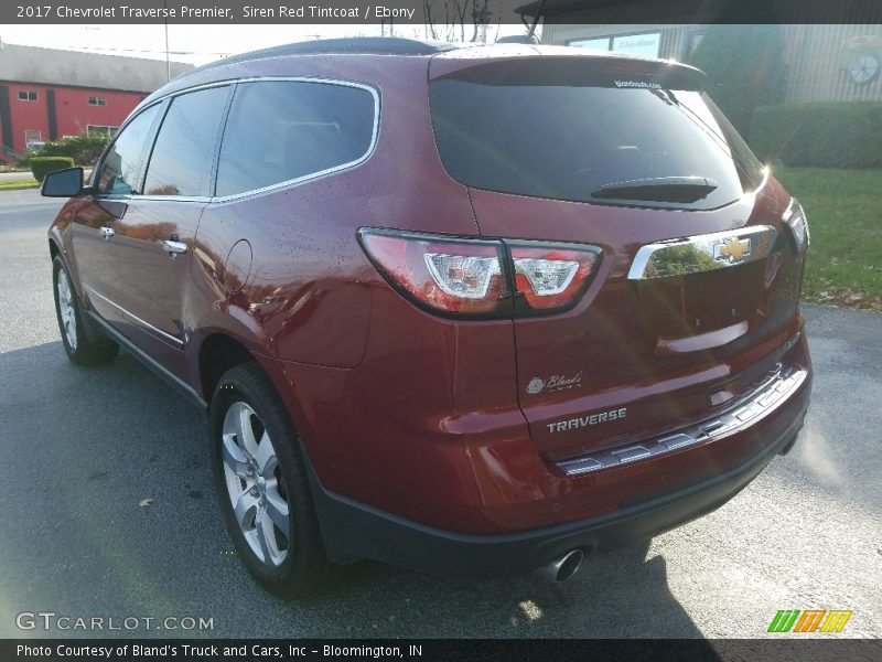 Siren Red Tintcoat / Ebony 2017 Chevrolet Traverse Premier