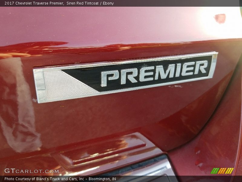 Siren Red Tintcoat / Ebony 2017 Chevrolet Traverse Premier