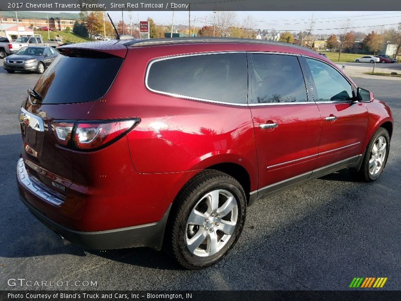 Siren Red Tintcoat / Ebony 2017 Chevrolet Traverse Premier