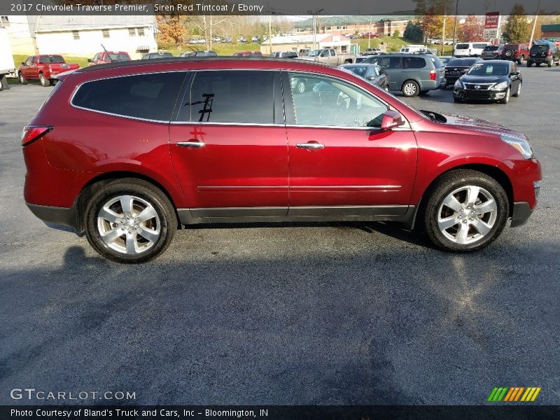 Siren Red Tintcoat / Ebony 2017 Chevrolet Traverse Premier