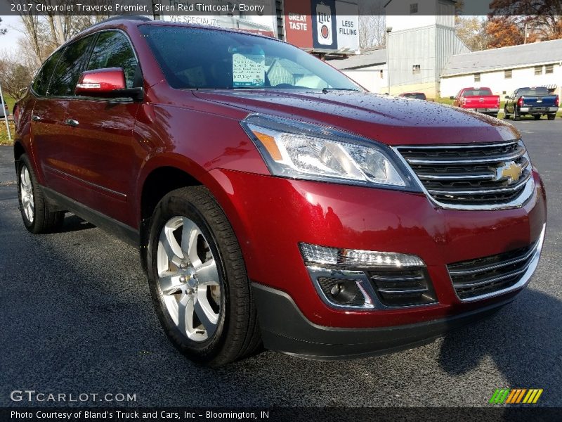 Siren Red Tintcoat / Ebony 2017 Chevrolet Traverse Premier