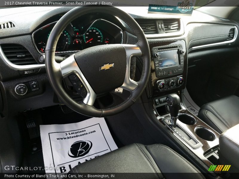 Siren Red Tintcoat / Ebony 2017 Chevrolet Traverse Premier