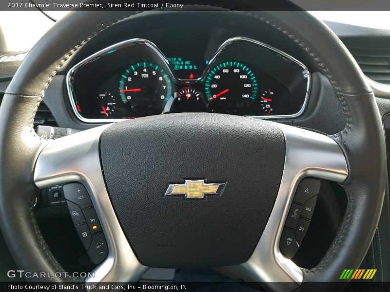 Siren Red Tintcoat / Ebony 2017 Chevrolet Traverse Premier