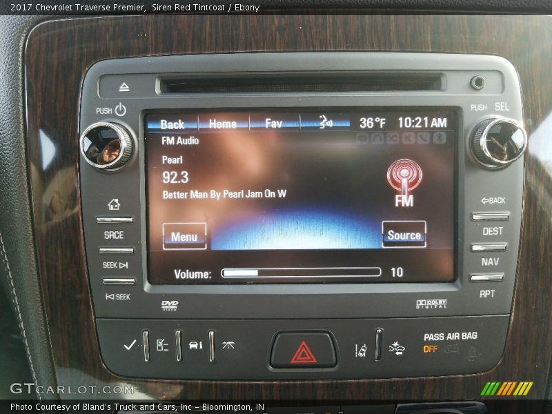 Siren Red Tintcoat / Ebony 2017 Chevrolet Traverse Premier