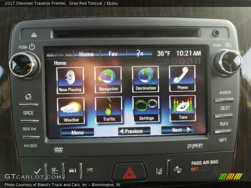 Siren Red Tintcoat / Ebony 2017 Chevrolet Traverse Premier
