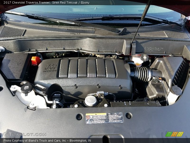 Siren Red Tintcoat / Ebony 2017 Chevrolet Traverse Premier