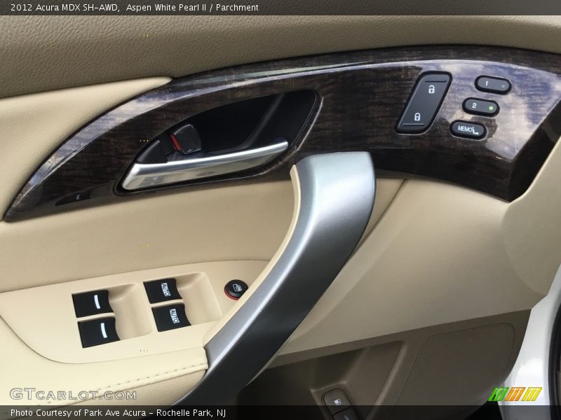 Aspen White Pearl II / Parchment 2012 Acura MDX SH-AWD