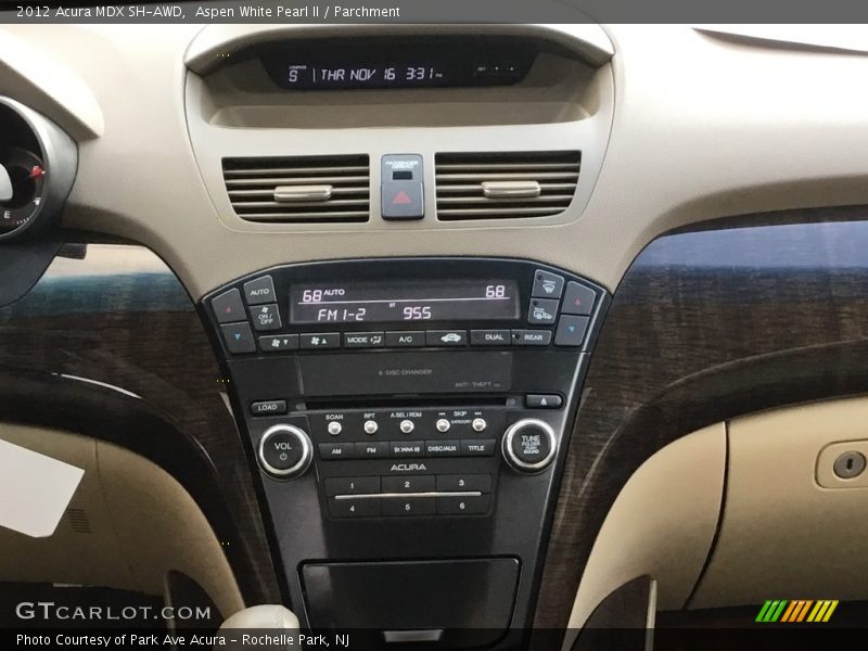 Aspen White Pearl II / Parchment 2012 Acura MDX SH-AWD