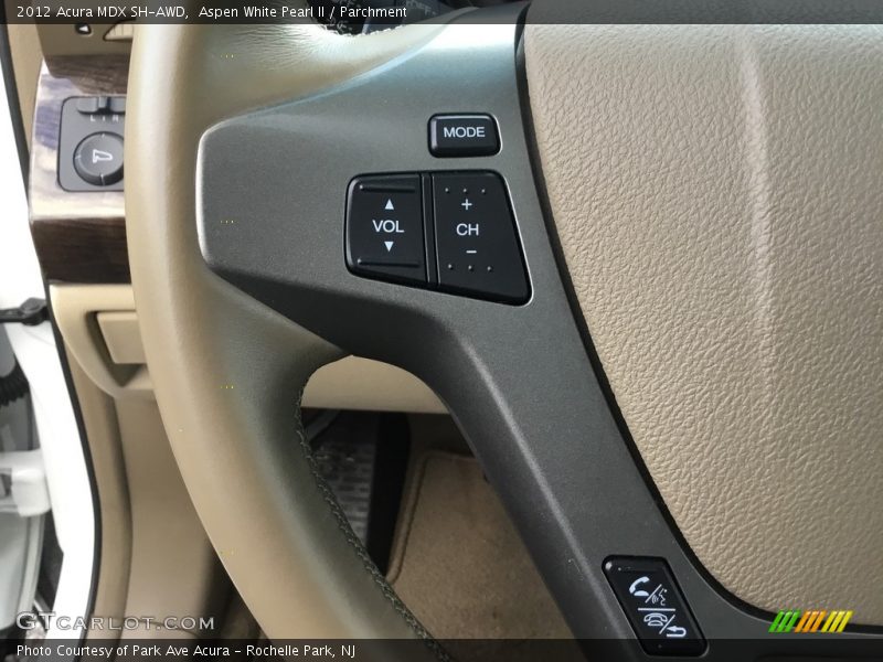 Aspen White Pearl II / Parchment 2012 Acura MDX SH-AWD