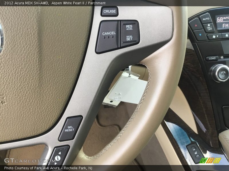 Aspen White Pearl II / Parchment 2012 Acura MDX SH-AWD