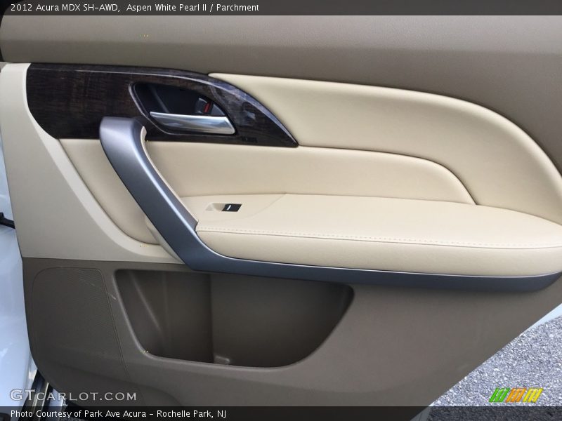 Aspen White Pearl II / Parchment 2012 Acura MDX SH-AWD