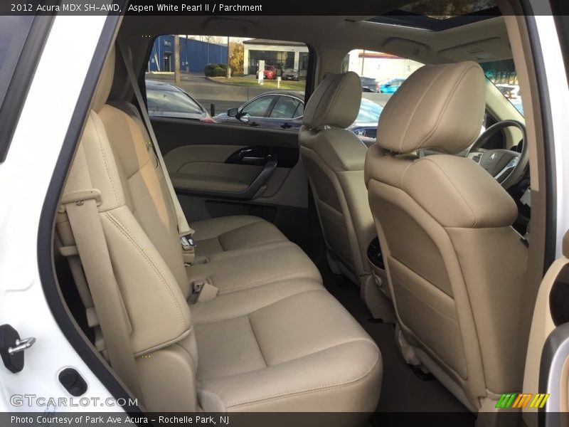 Aspen White Pearl II / Parchment 2012 Acura MDX SH-AWD