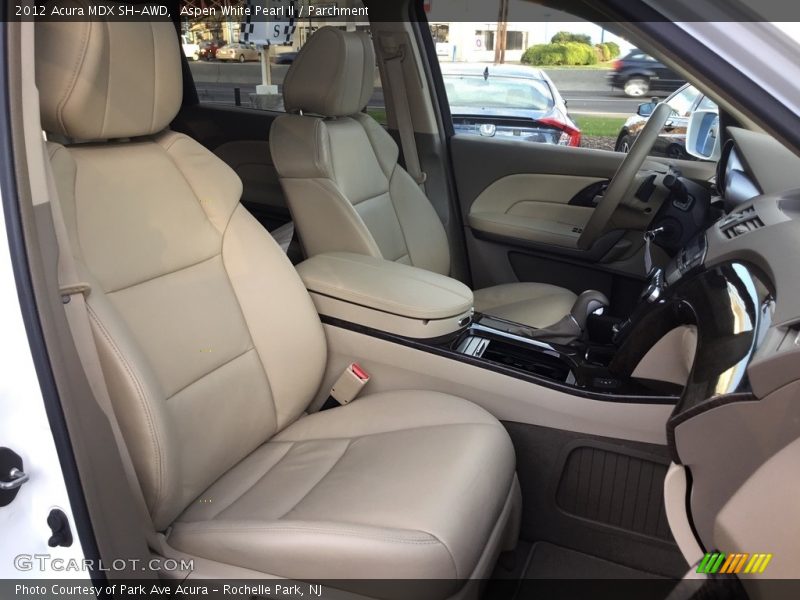 Aspen White Pearl II / Parchment 2012 Acura MDX SH-AWD