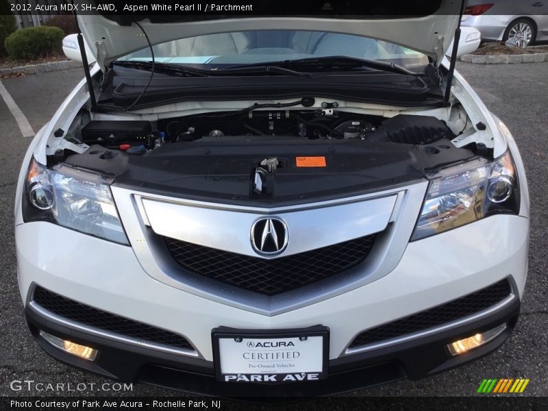 Aspen White Pearl II / Parchment 2012 Acura MDX SH-AWD
