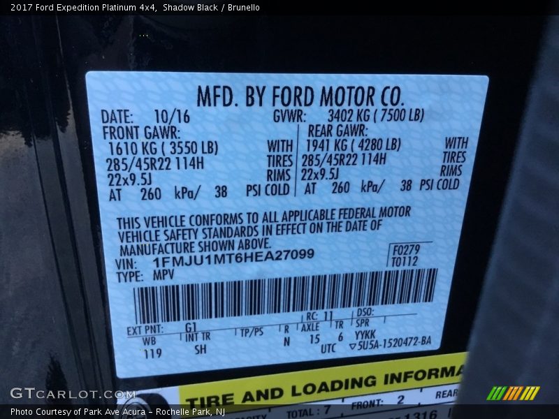 G1 - 2017 Ford Expedition Platinum 4x4