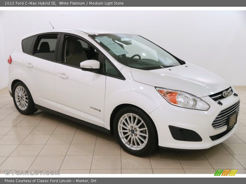 White Platinum / Medium Light Stone 2013 Ford C-Max Hybrid SE