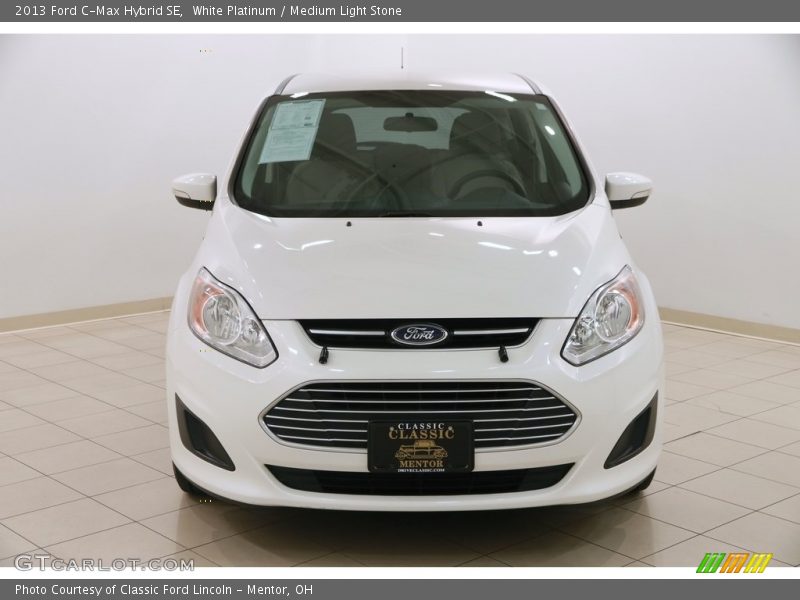 White Platinum / Medium Light Stone 2013 Ford C-Max Hybrid SE