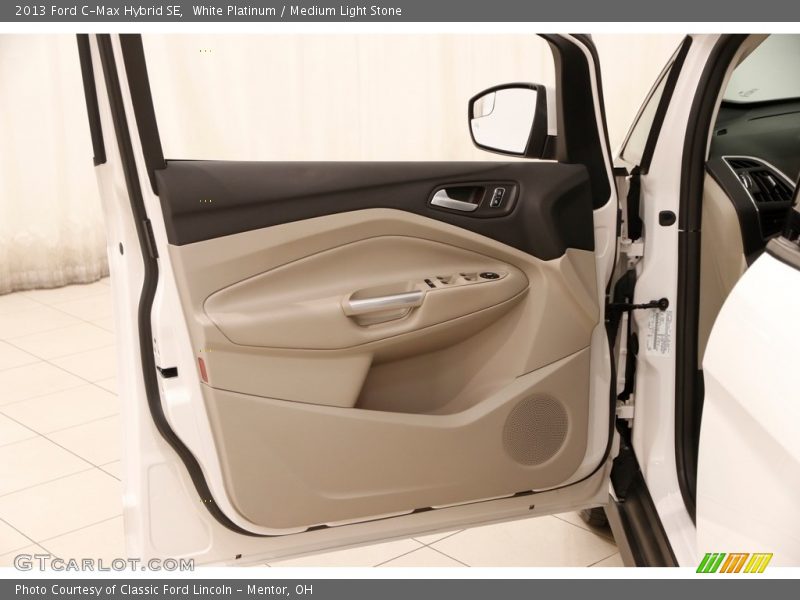 White Platinum / Medium Light Stone 2013 Ford C-Max Hybrid SE