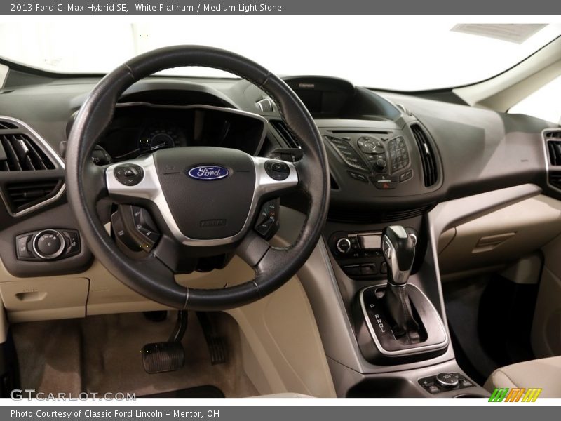 White Platinum / Medium Light Stone 2013 Ford C-Max Hybrid SE