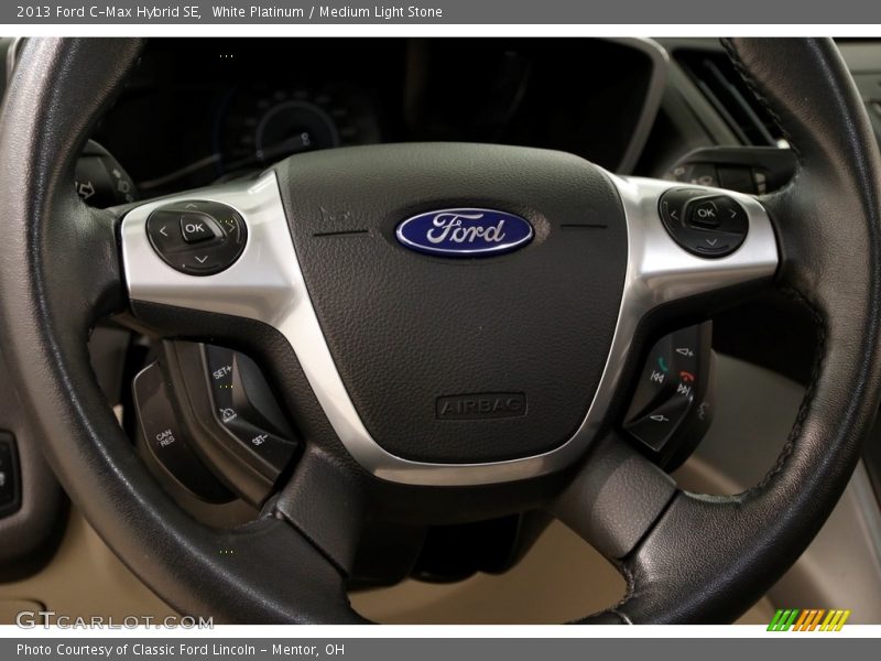White Platinum / Medium Light Stone 2013 Ford C-Max Hybrid SE