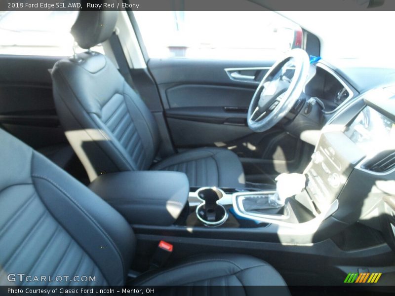 Ruby Red / Ebony 2018 Ford Edge SEL AWD