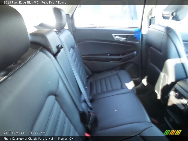 Ruby Red / Ebony 2018 Ford Edge SEL AWD