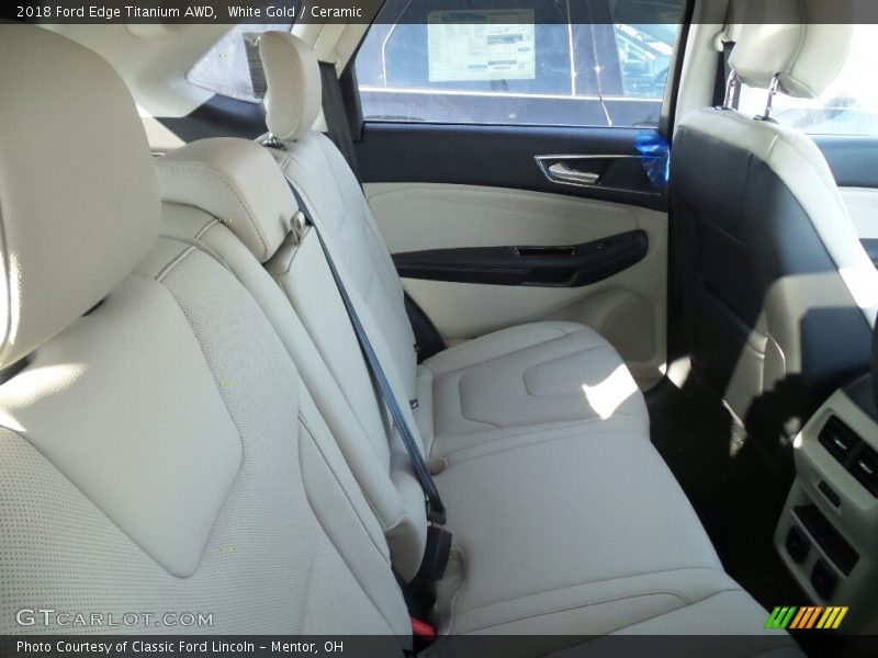 Rear Seat of 2018 Edge Titanium AWD