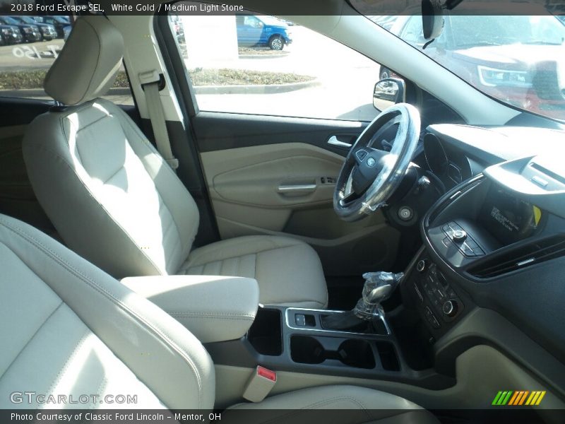 White Gold / Medium Light Stone 2018 Ford Escape SEL