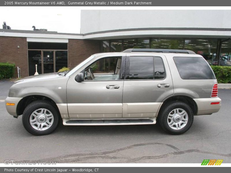 Gunmetal Grey Metallic / Medium Dark Parchment 2005 Mercury Mountaineer V6 AWD