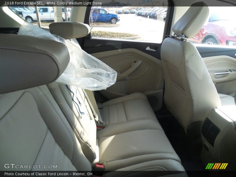 White Gold / Medium Light Stone 2018 Ford Escape SEL