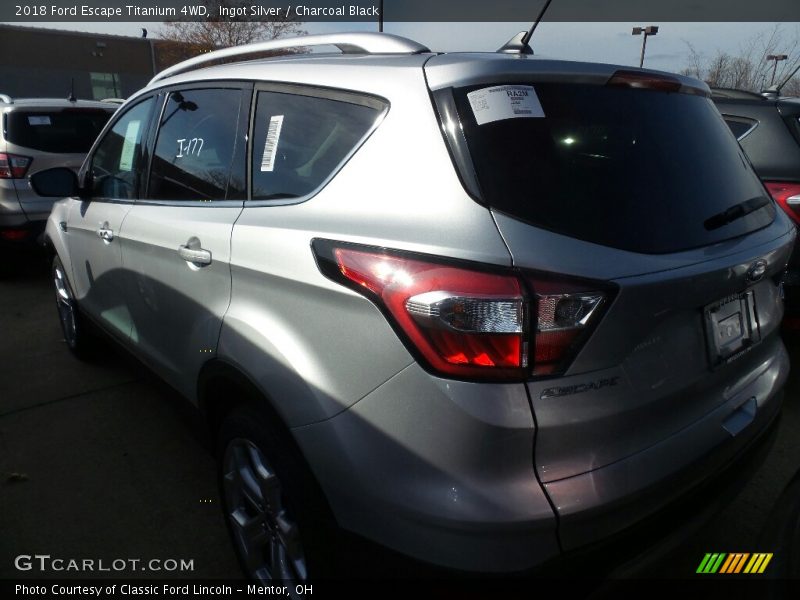 Ingot Silver / Charcoal Black 2018 Ford Escape Titanium 4WD