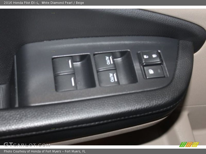 White Diamond Pearl / Beige 2016 Honda Pilot EX-L