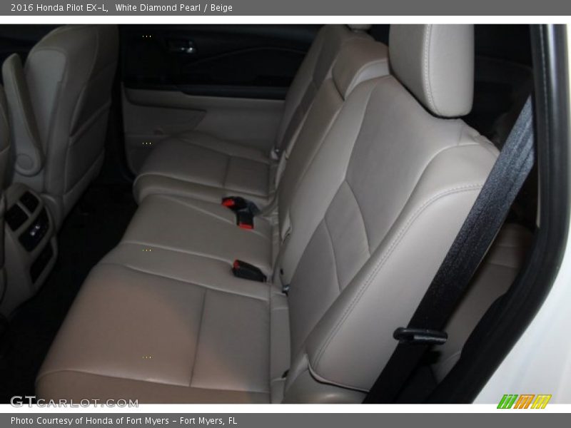 White Diamond Pearl / Beige 2016 Honda Pilot EX-L