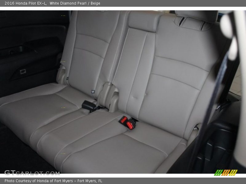White Diamond Pearl / Beige 2016 Honda Pilot EX-L