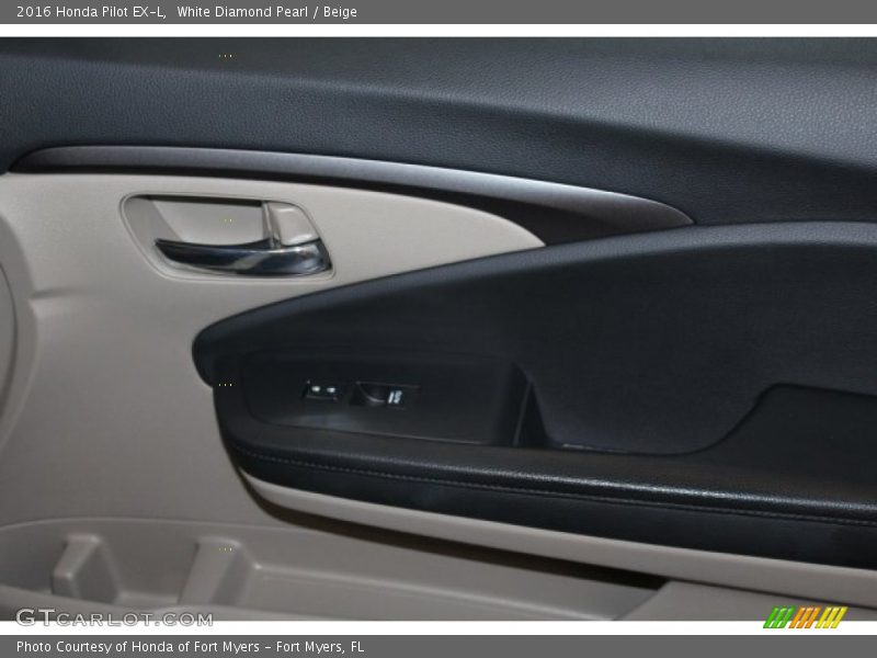 White Diamond Pearl / Beige 2016 Honda Pilot EX-L