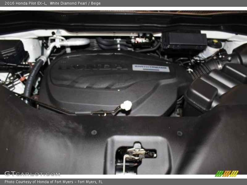 White Diamond Pearl / Beige 2016 Honda Pilot EX-L