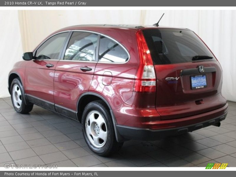 Tango Red Pearl / Gray 2010 Honda CR-V LX