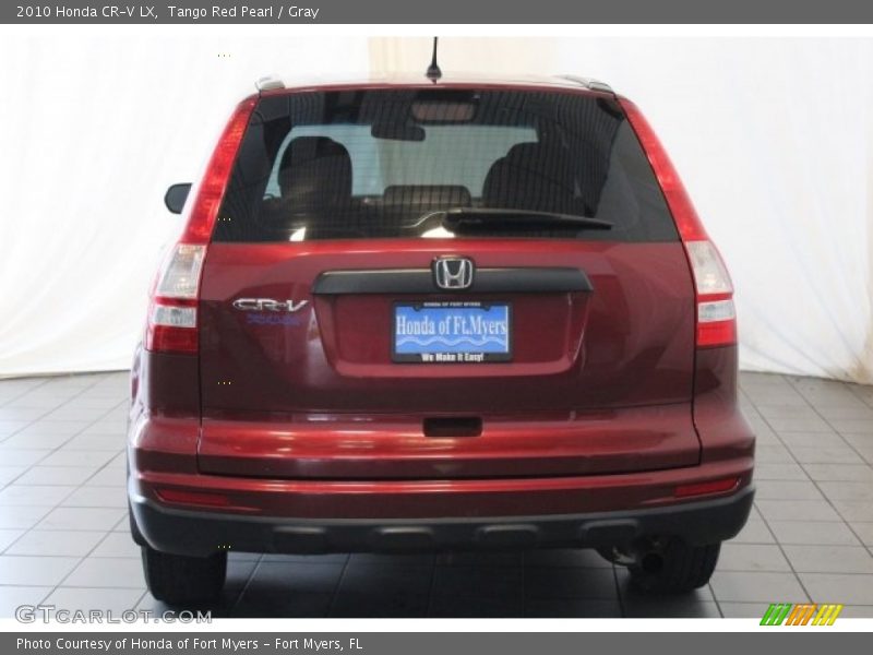 Tango Red Pearl / Gray 2010 Honda CR-V LX